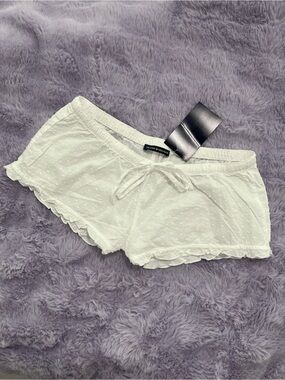 brandy melville white eyelet shorts